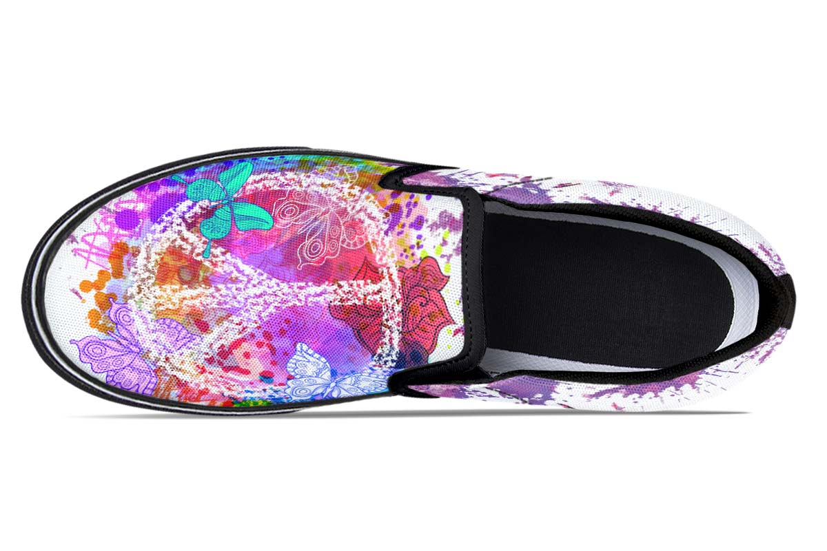 Colorful Peace And Butterflies