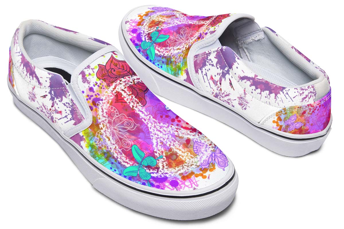Colorful Peace And Butterflies