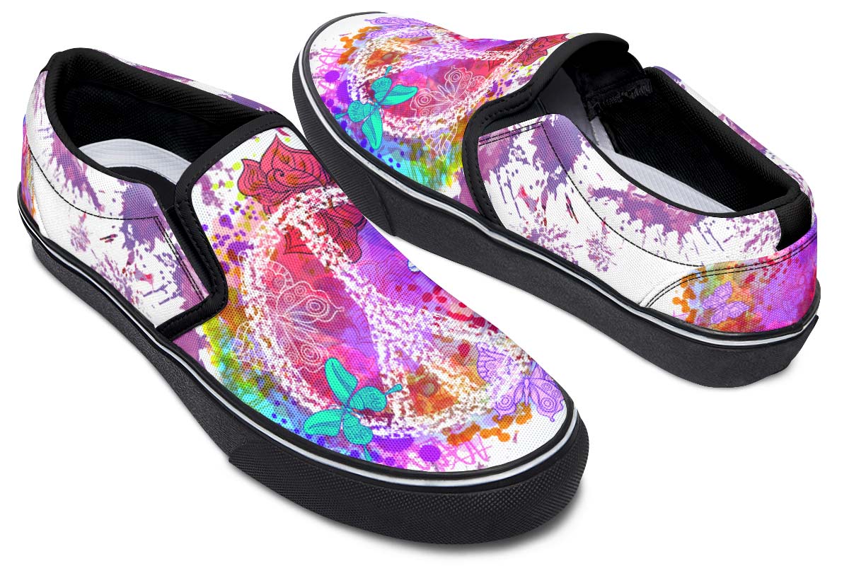 Colorful Peace And Butterflies
