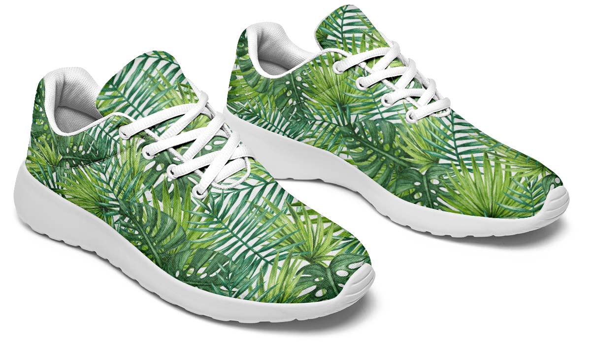 Tropical Leaves White