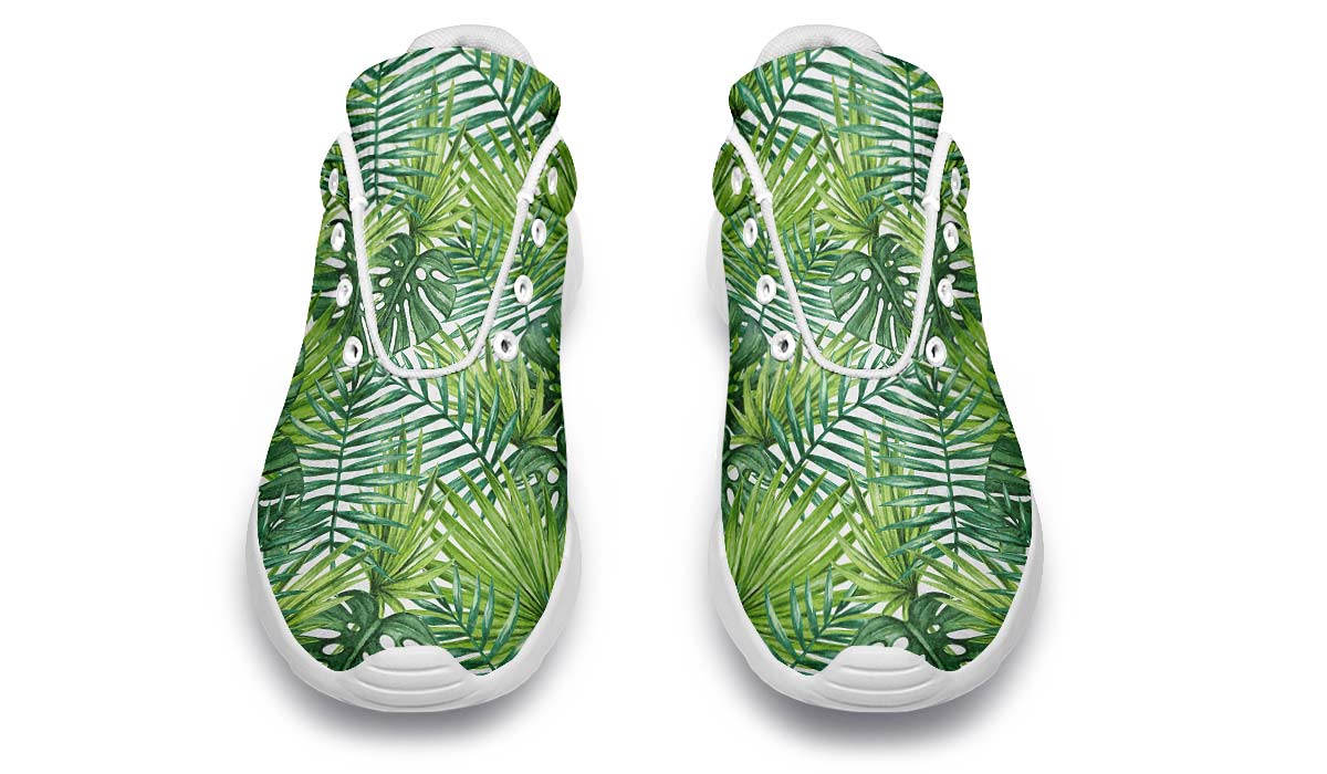 Tropical Leaves White