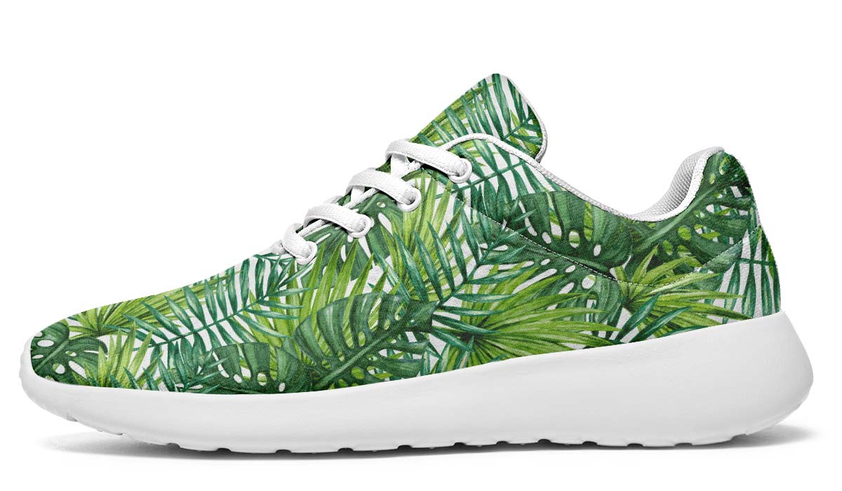 Tropical Leaves White
