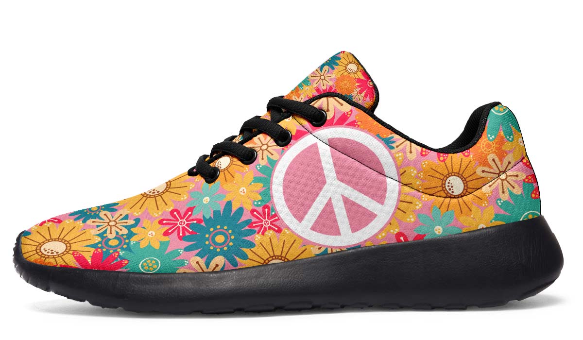 Flower Hippie Peace White