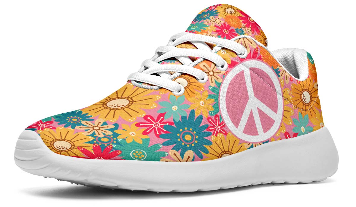 Flower Hippie Peace White