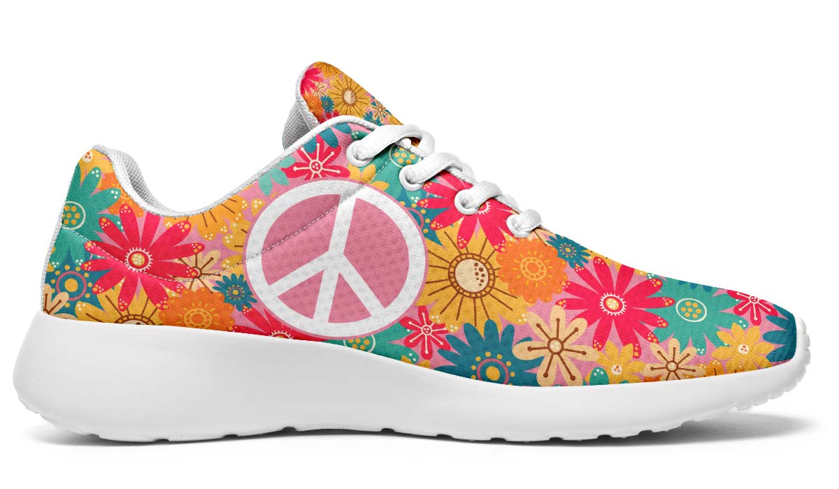 Flower Hippie Peace White