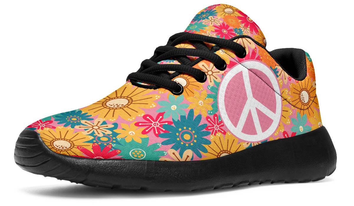 Flower Hippie Peace White