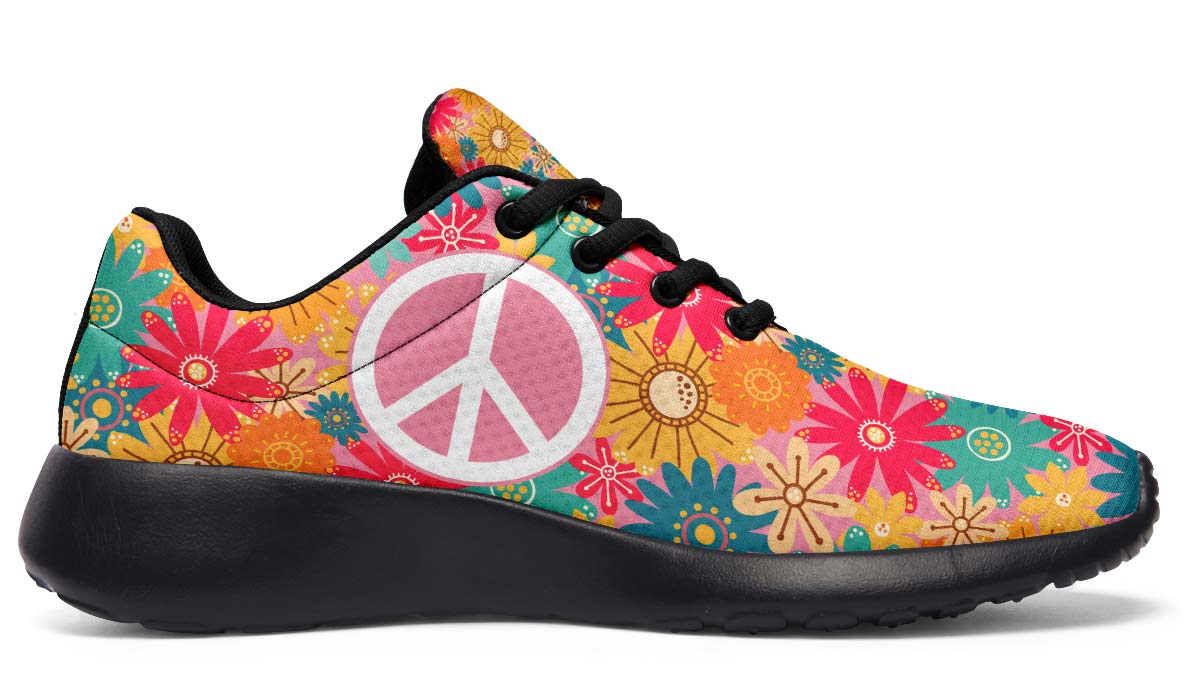 Flower Hippie Peace White