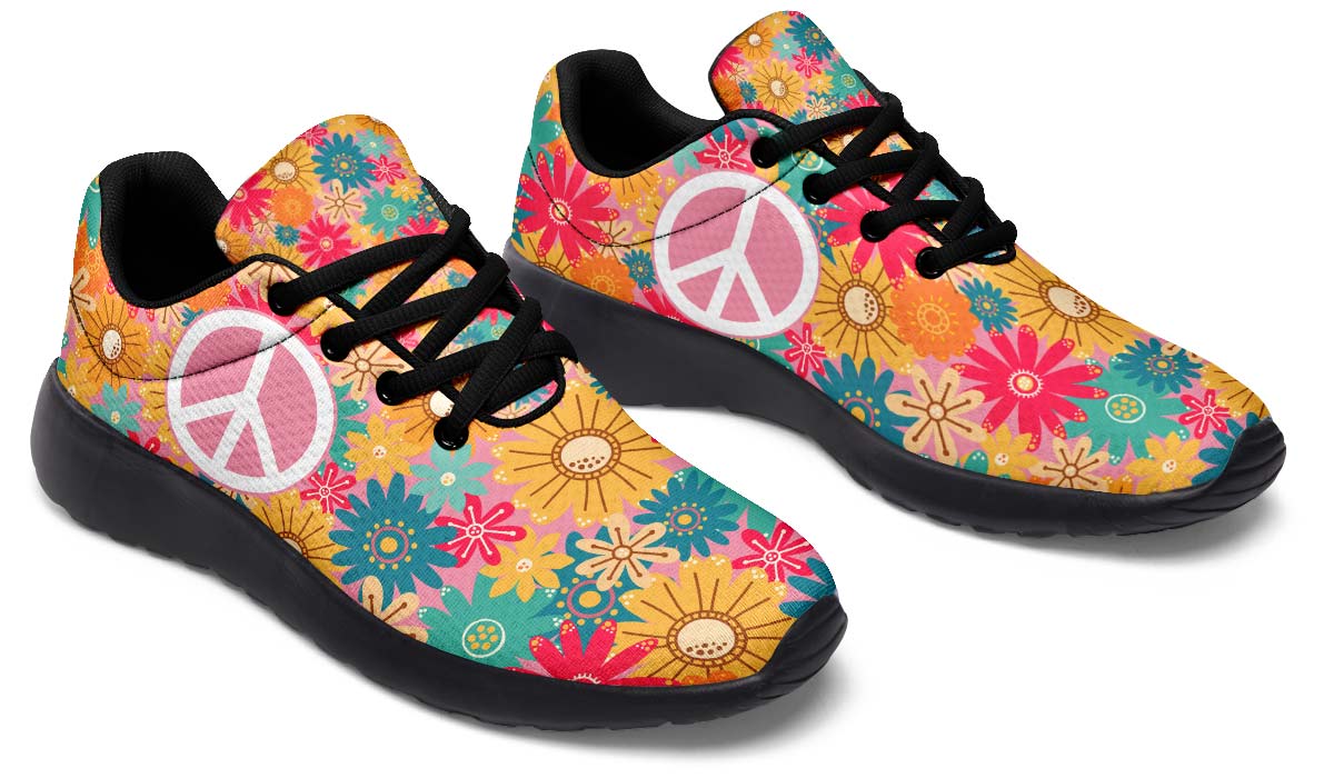Flower Hippie Peace White