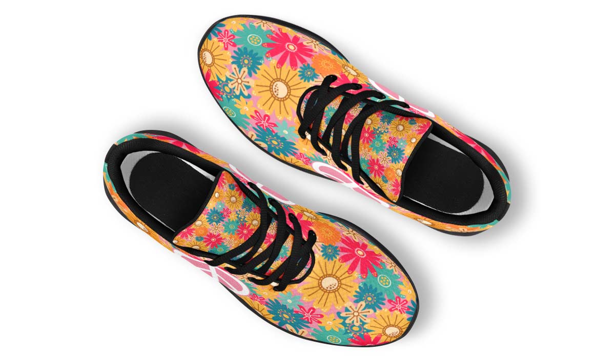 Flower Hippie Peace White