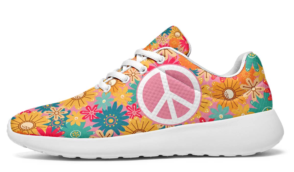 Flower Hippie Peace White