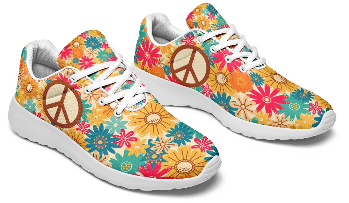 Flower Power Peace White