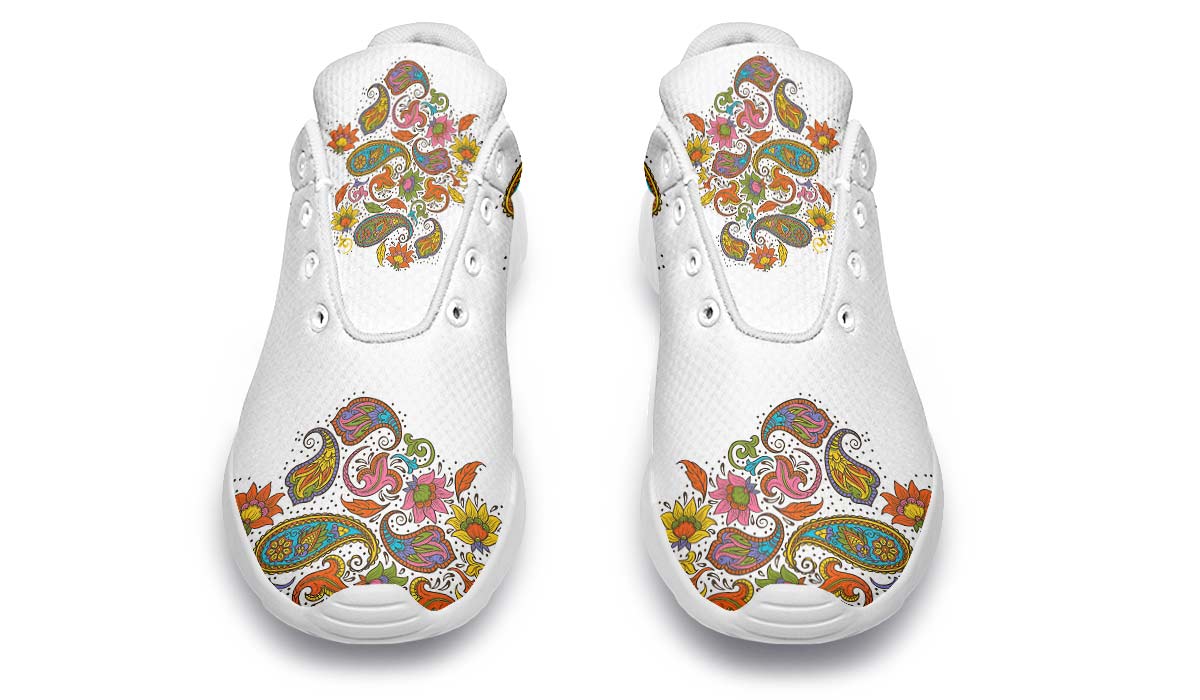 Paisley Flowers White
