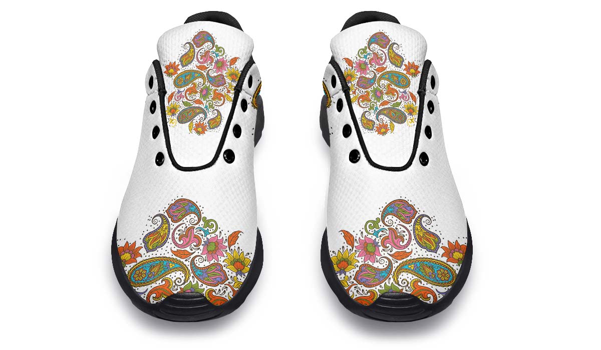 Paisley Flowers White