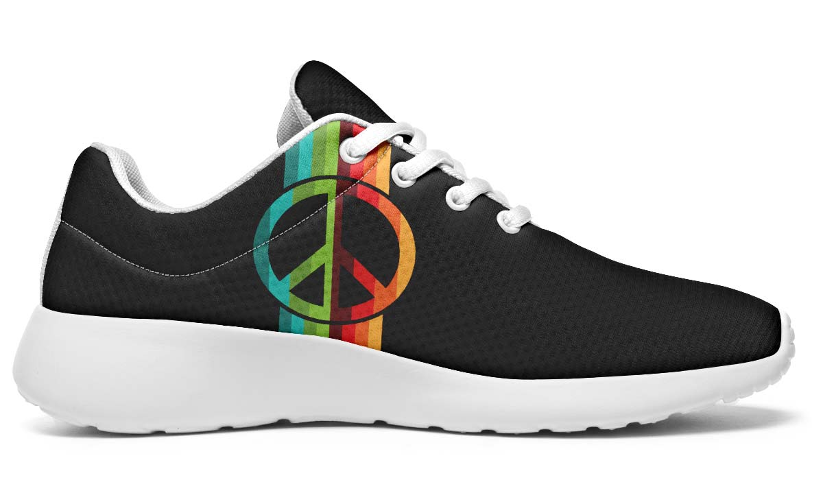 Peace Symbol Retro Black