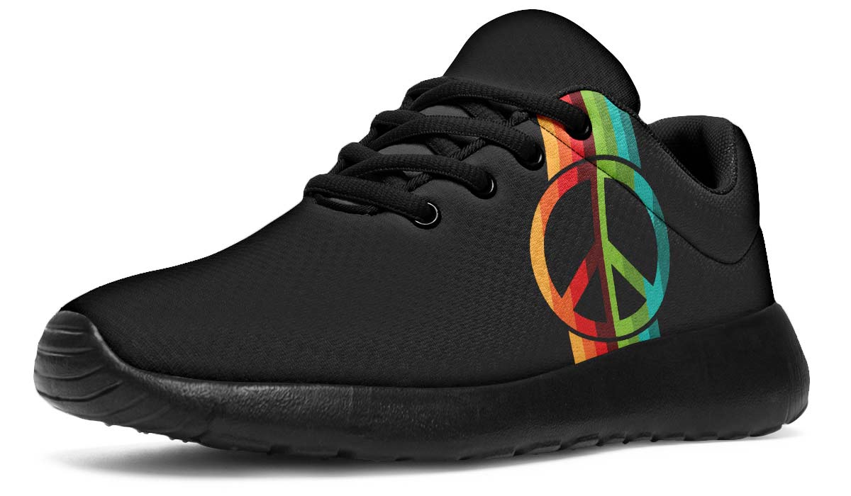 Peace Symbol Retro Black