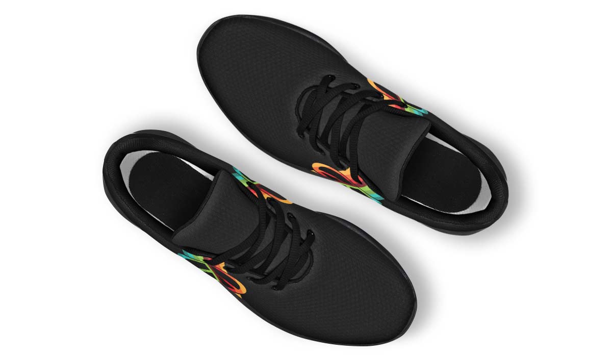 Peace Symbol Retro Black