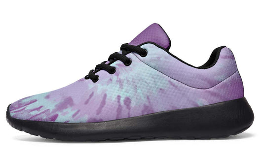 Purple Tie Dye White