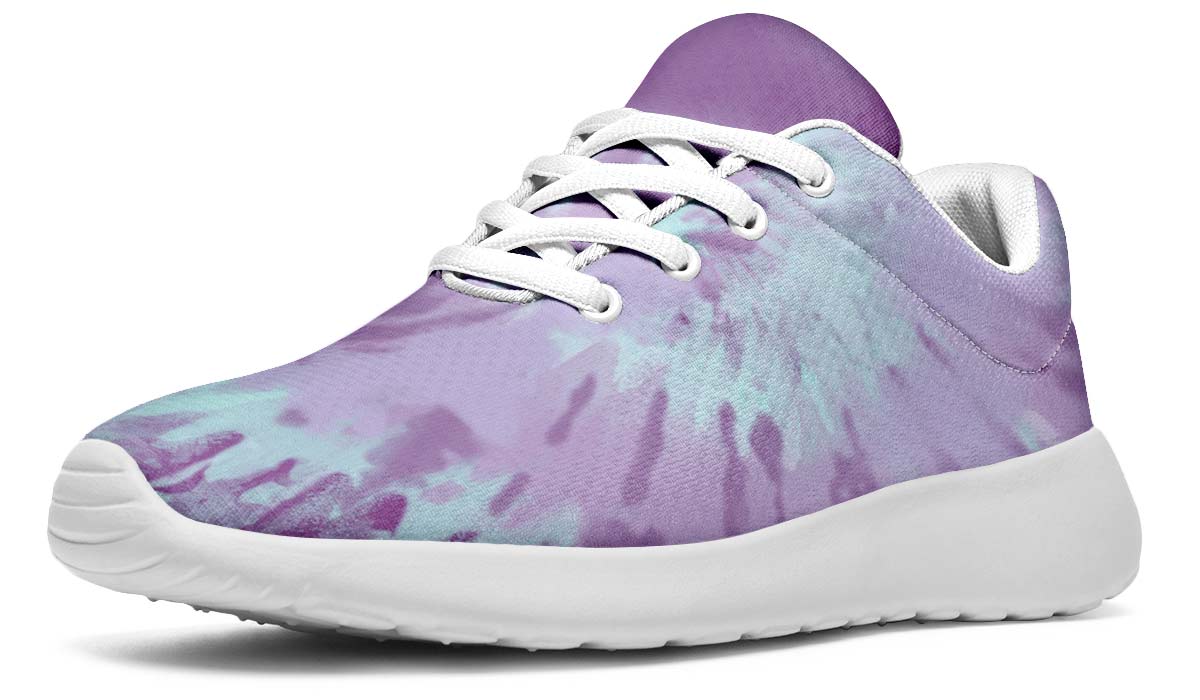 Purple Tie Dye White