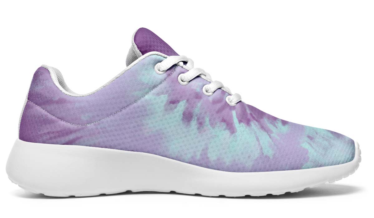 Purple Tie Dye White
