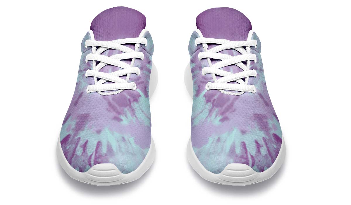 Purple Tie Dye White