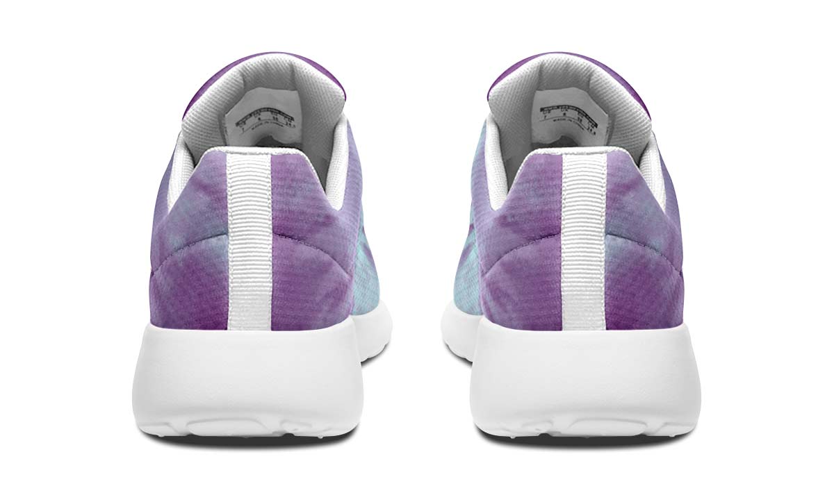 Purple Tie Dye White
