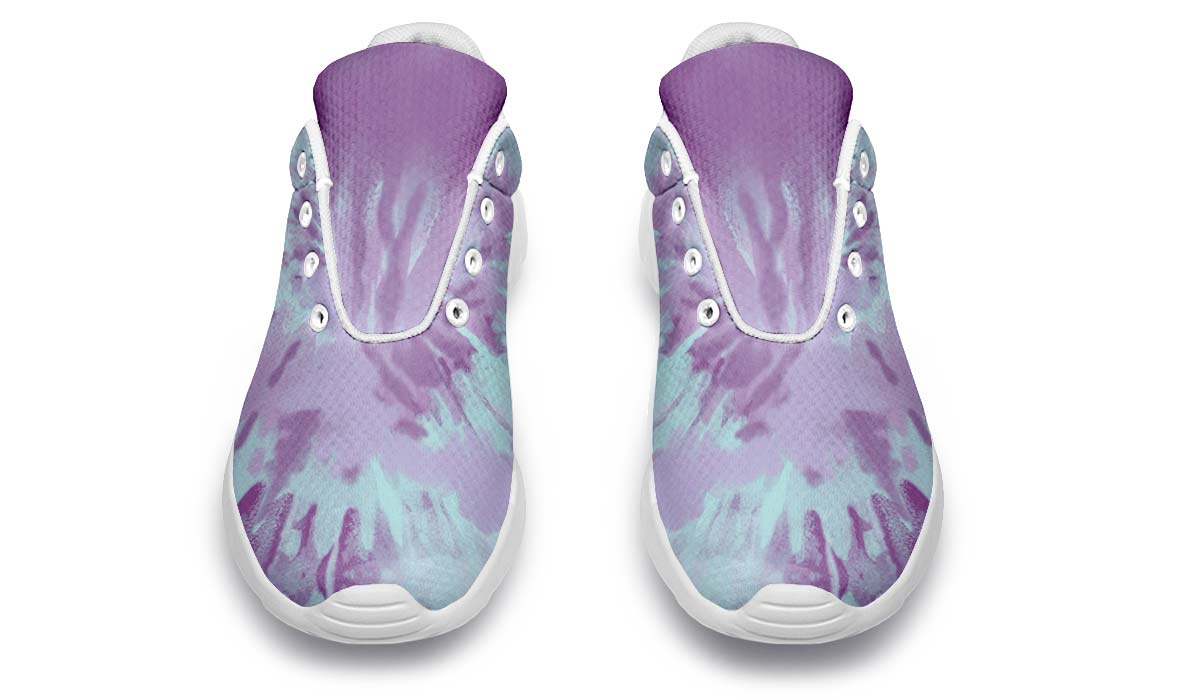 Purple Tie Dye White
