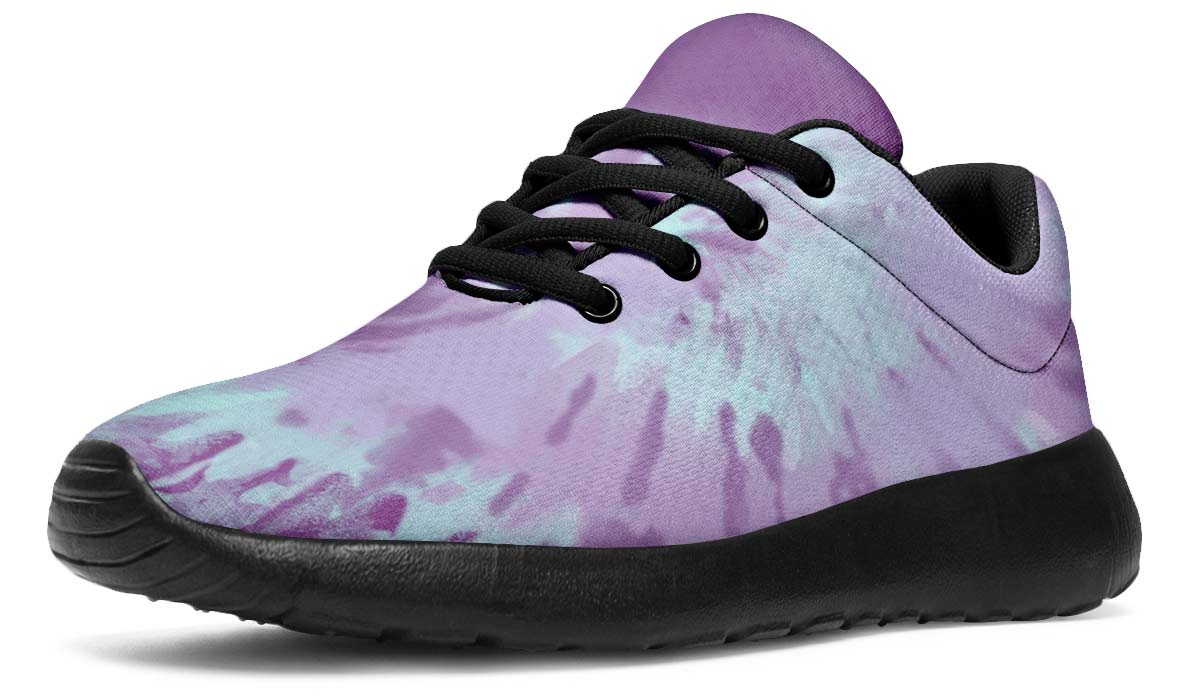 Purple Tie Dye White
