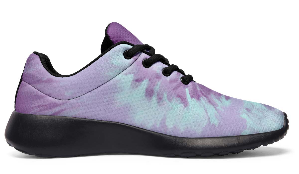 Purple Tie Dye White