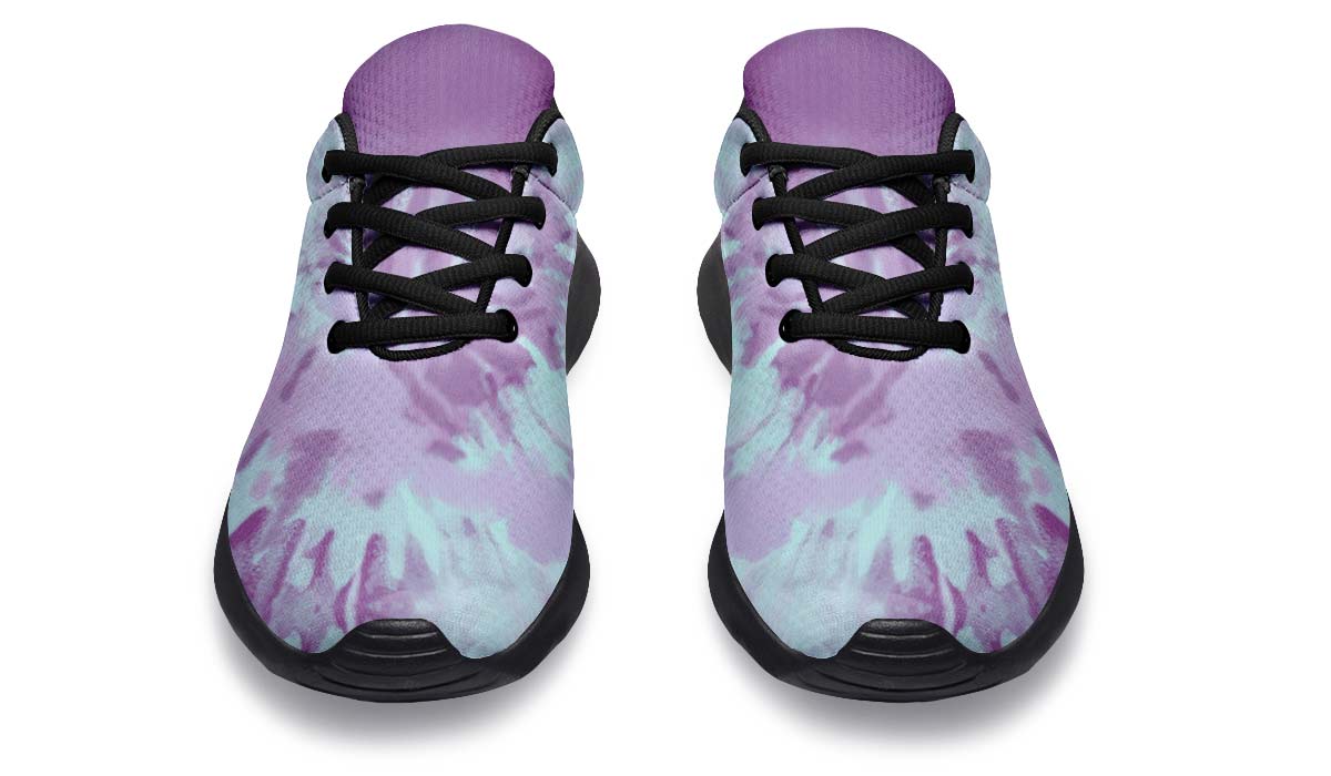 Purple Tie Dye White