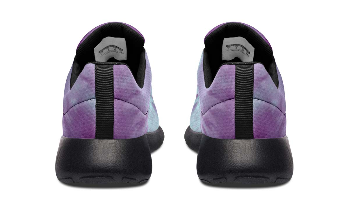 Purple Tie Dye White