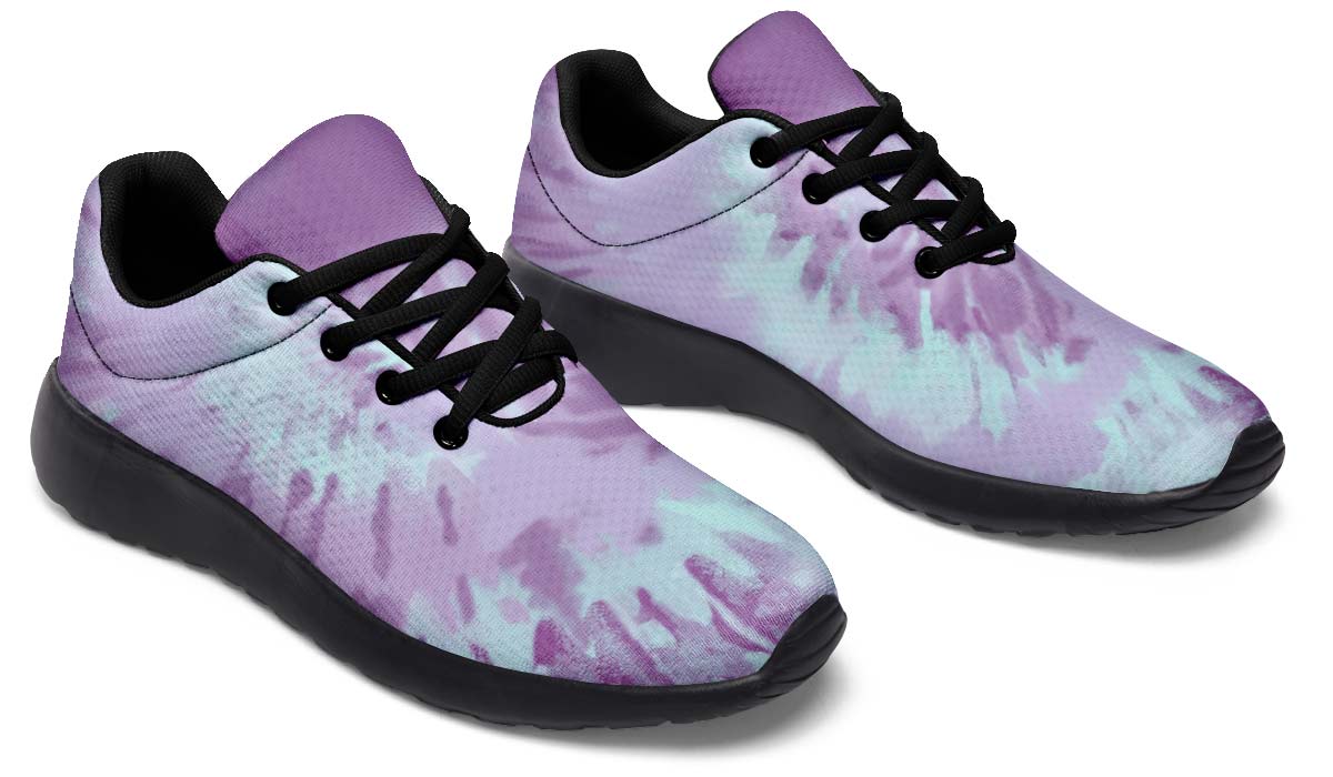Purple Tie Dye White