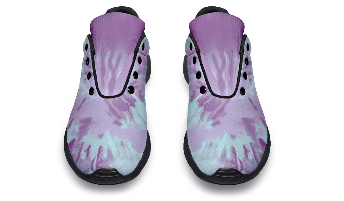 Purple Tie Dye White