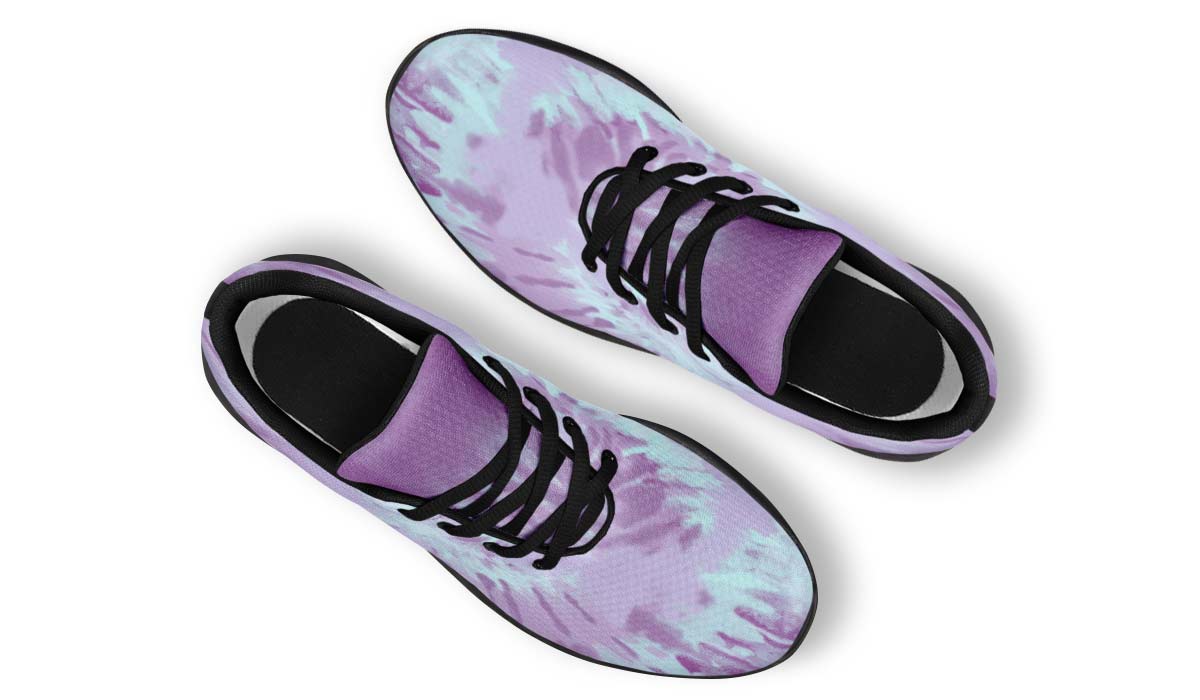 Purple Tie Dye White