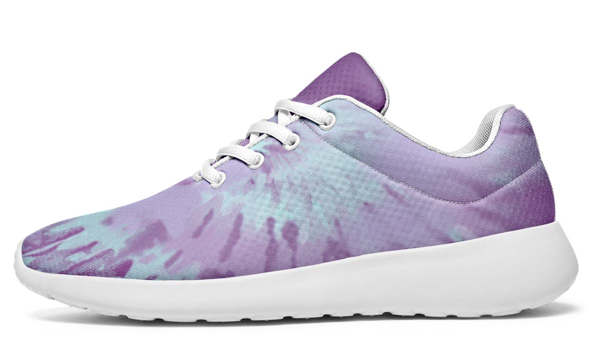 Purple Tie Dye White