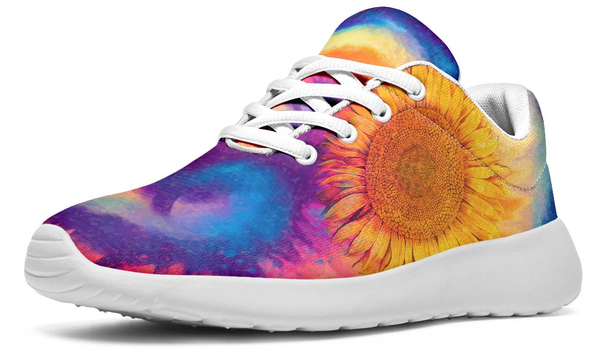 Tie Dye Sunflower White