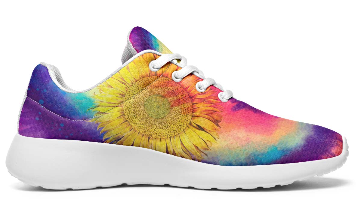 Tie Dye Sunflower White