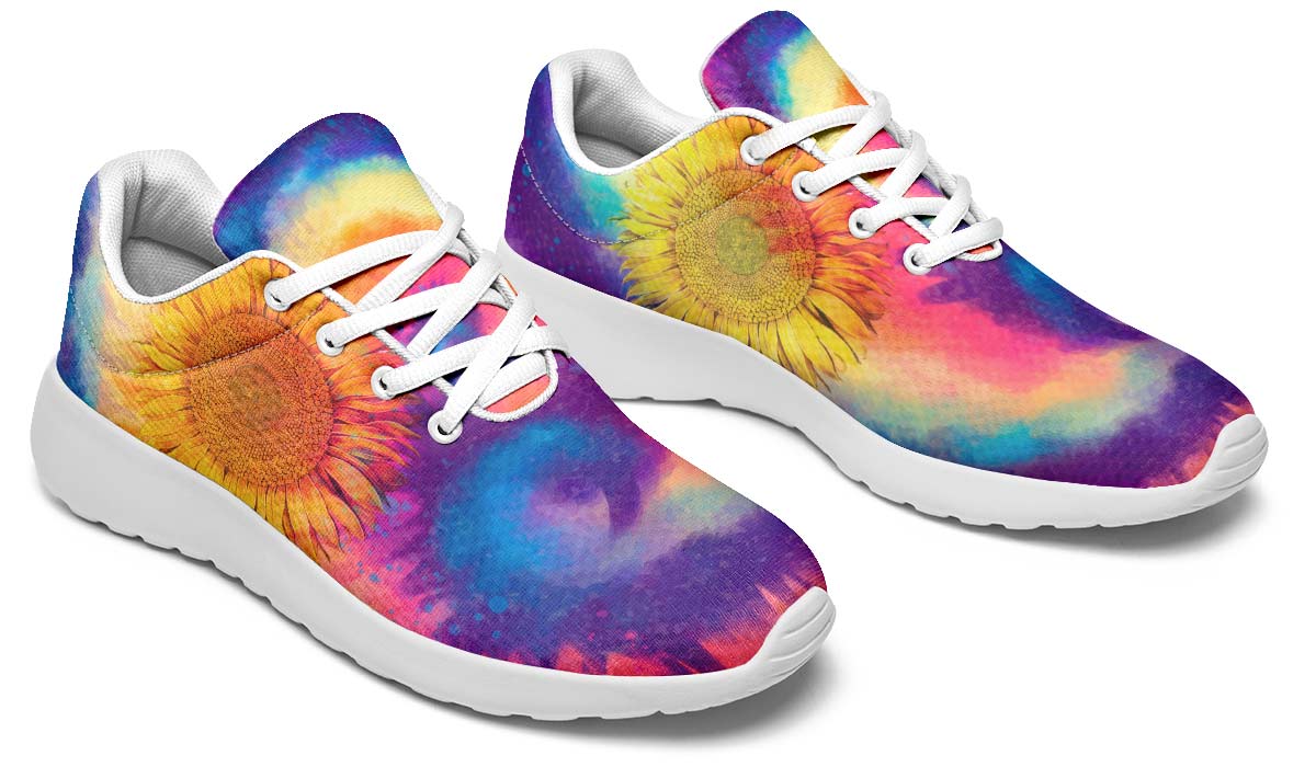 Tie Dye Sunflower White