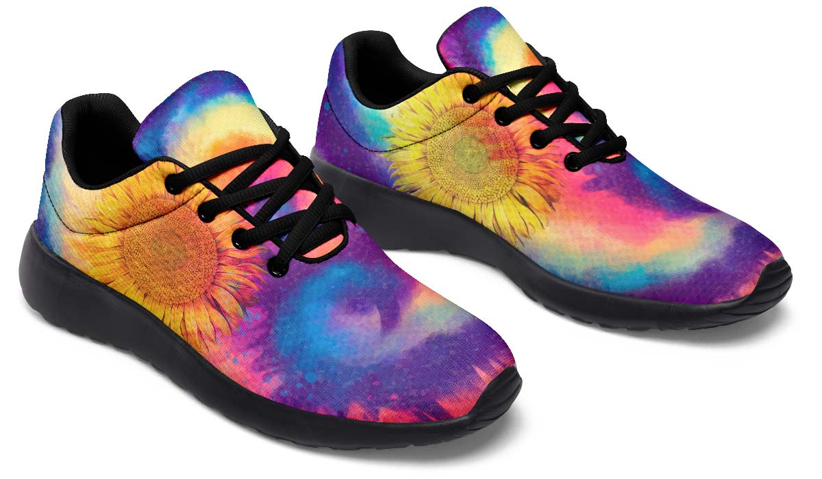 Tie Dye Sunflower White