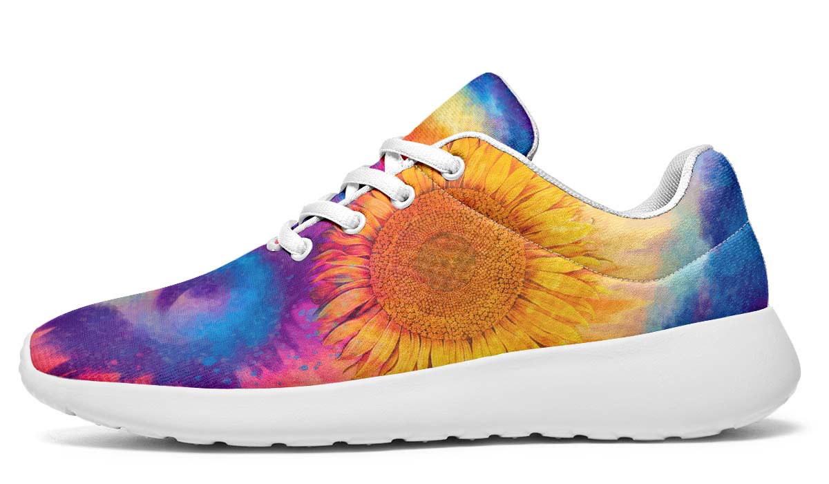 Tie Dye Sunflower White