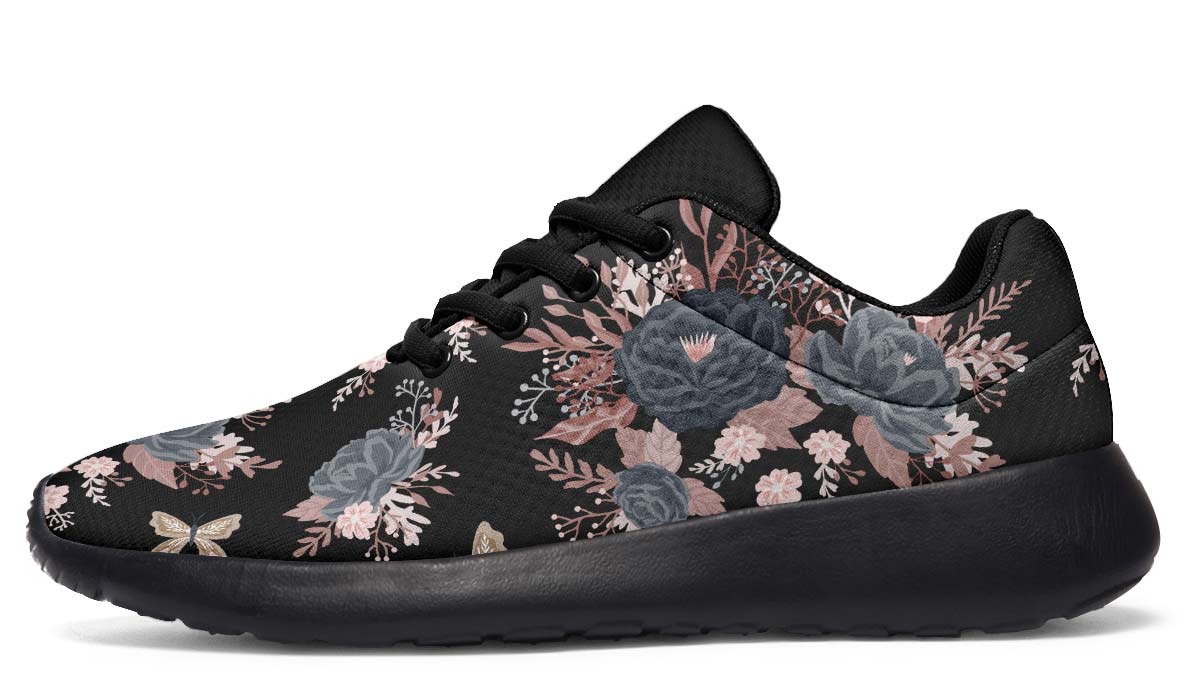 Vintage Flowers Black