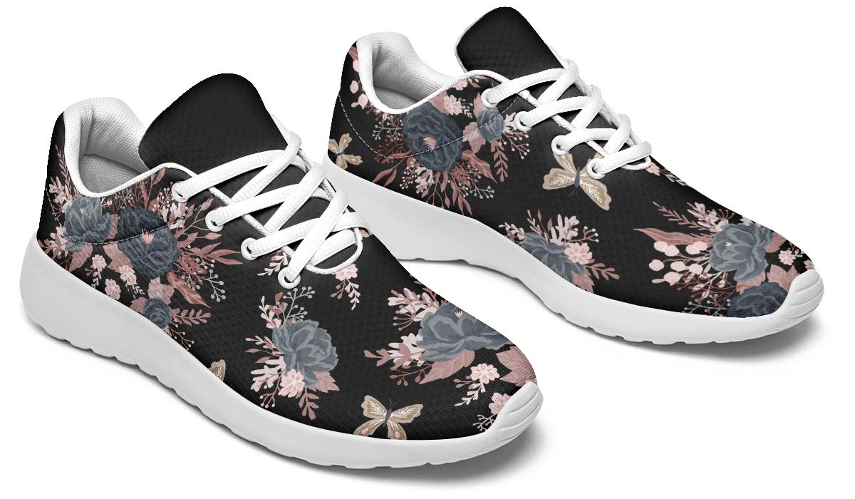 Vintage Flowers Black