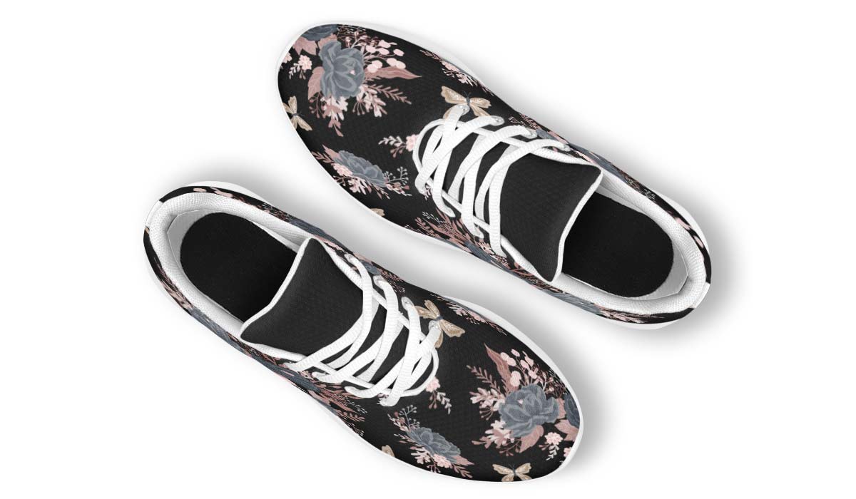 Vintage Flowers Black
