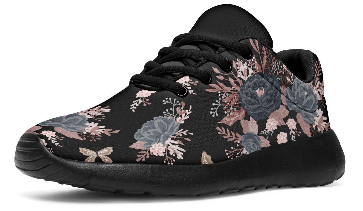 Vintage Flowers Black