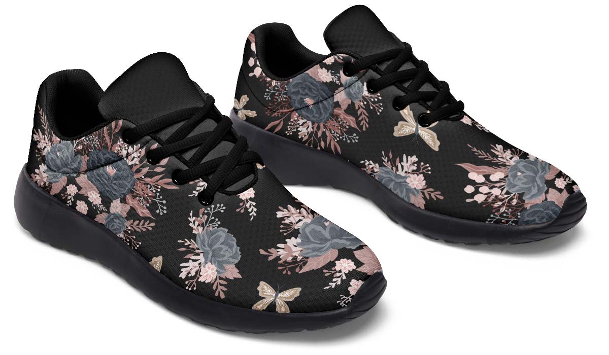 Vintage Flowers Black