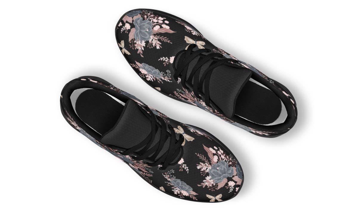 Vintage Flowers Black