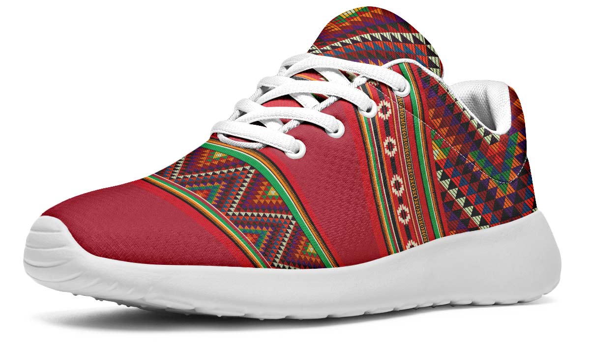 Triangles Pattern Red