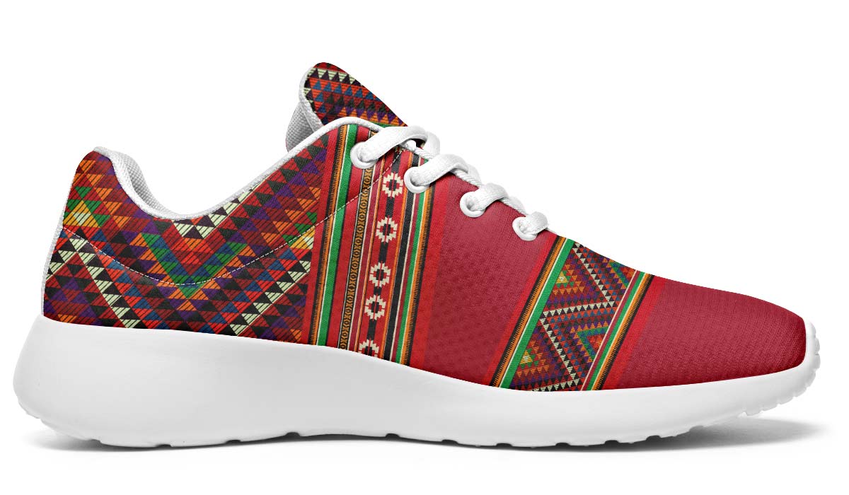 Triangles Pattern Red