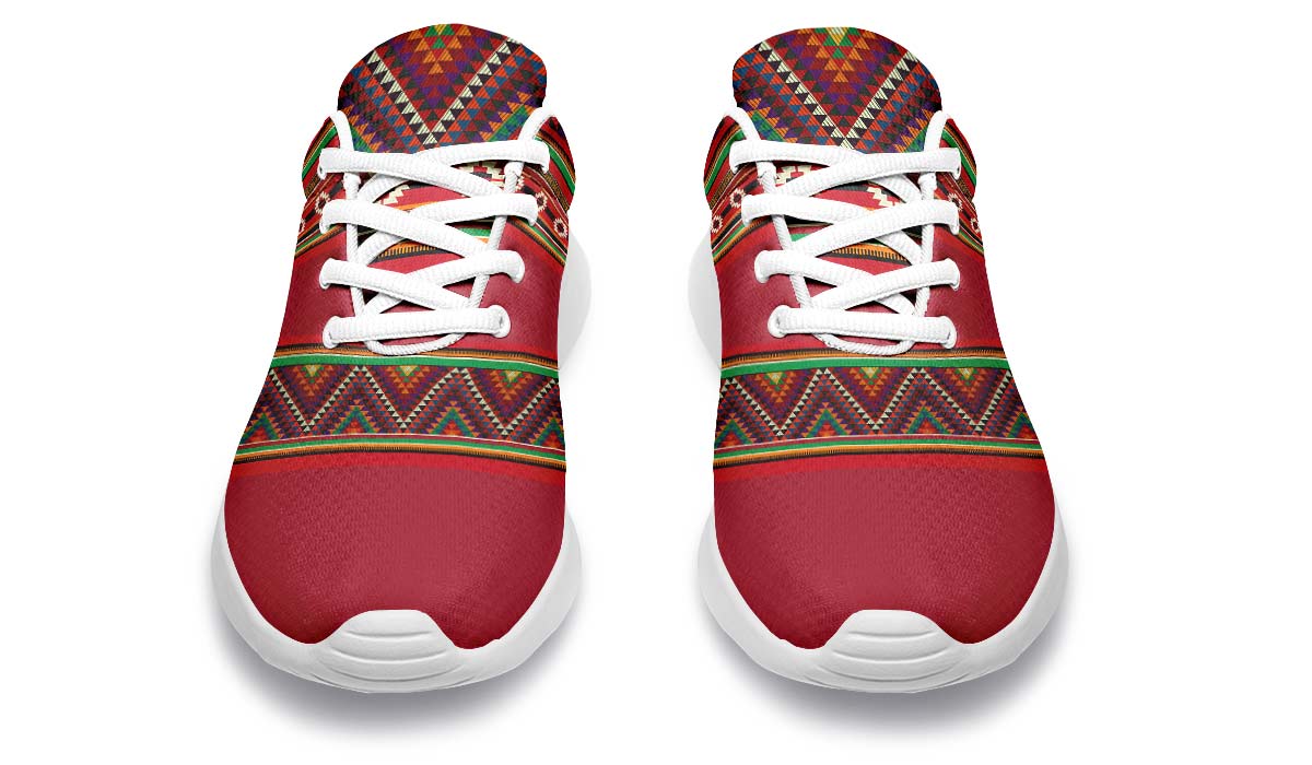 Triangles Pattern Red