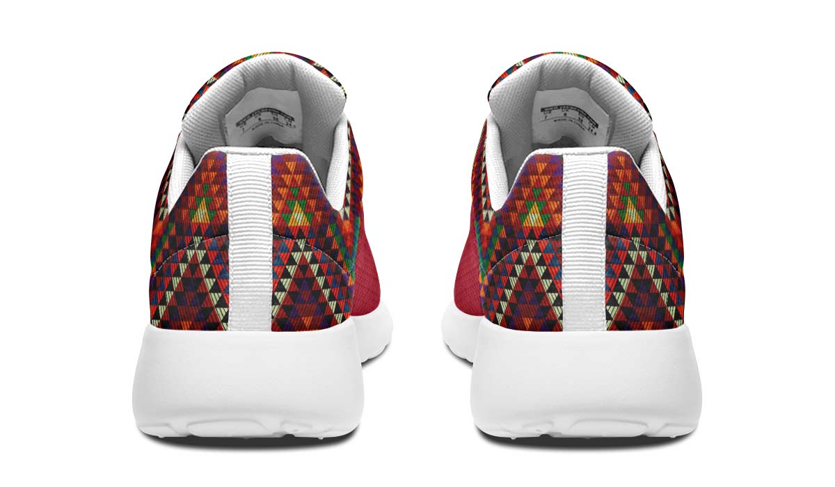 Triangles Pattern Red