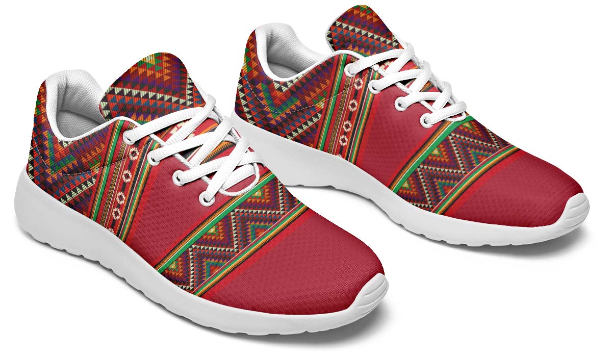 Triangles Pattern Red